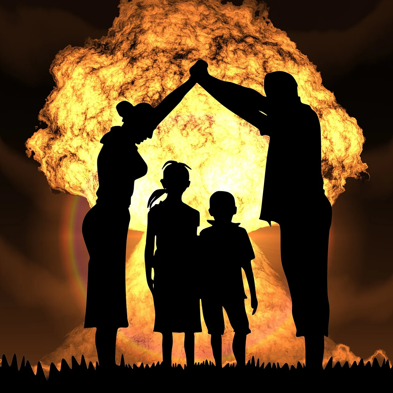 Mãos unidas em símbolo de acordo e parceria